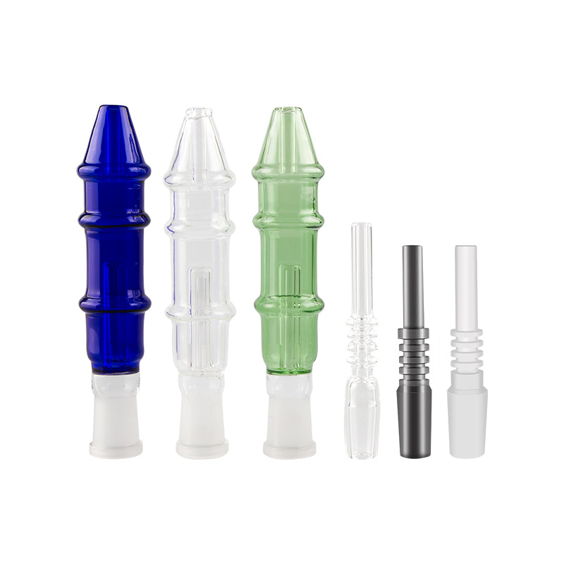 NC012 Dabber Smoking Hand Pipes 14mm Titanium Quartz Ceramic Nail Oil Dab Rig Mini Glass Water Bongs Bubblers