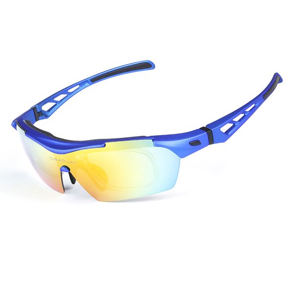 Mens Cycling Sunglasses Womens Outdoor Sports Sun Glasses Polarized Bicycle Eyeglasses Classic Retro Bike with 5 Lenses and Box High Quality