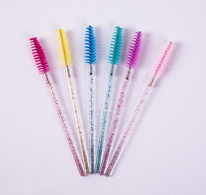 50pcs-lot Wholesale Disposable Eyelash Brushes Lashes Extension Applicator Transparent Eyelashes Brush Mascara Wands Cosmetics Make Up Tool