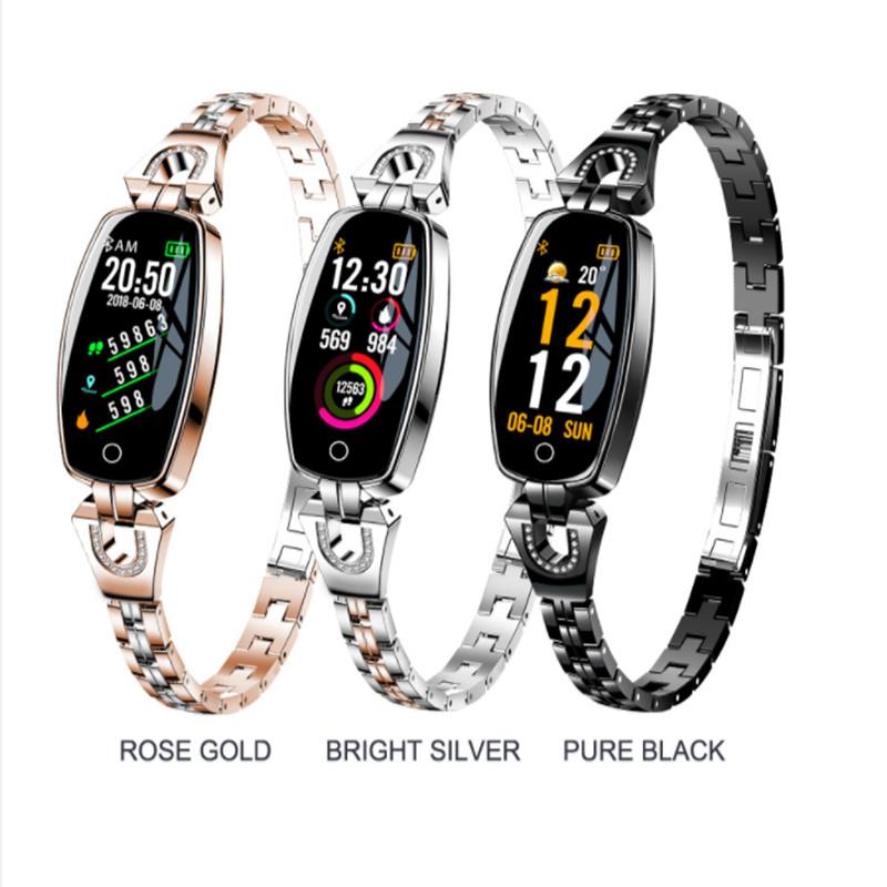 Bestselling H8 Smart Wristband Watch Women Waterproof Heart Rate Monitoring Bluetooth Fitness Bracelet Smartwatch wholesale For Android IOS Wearable