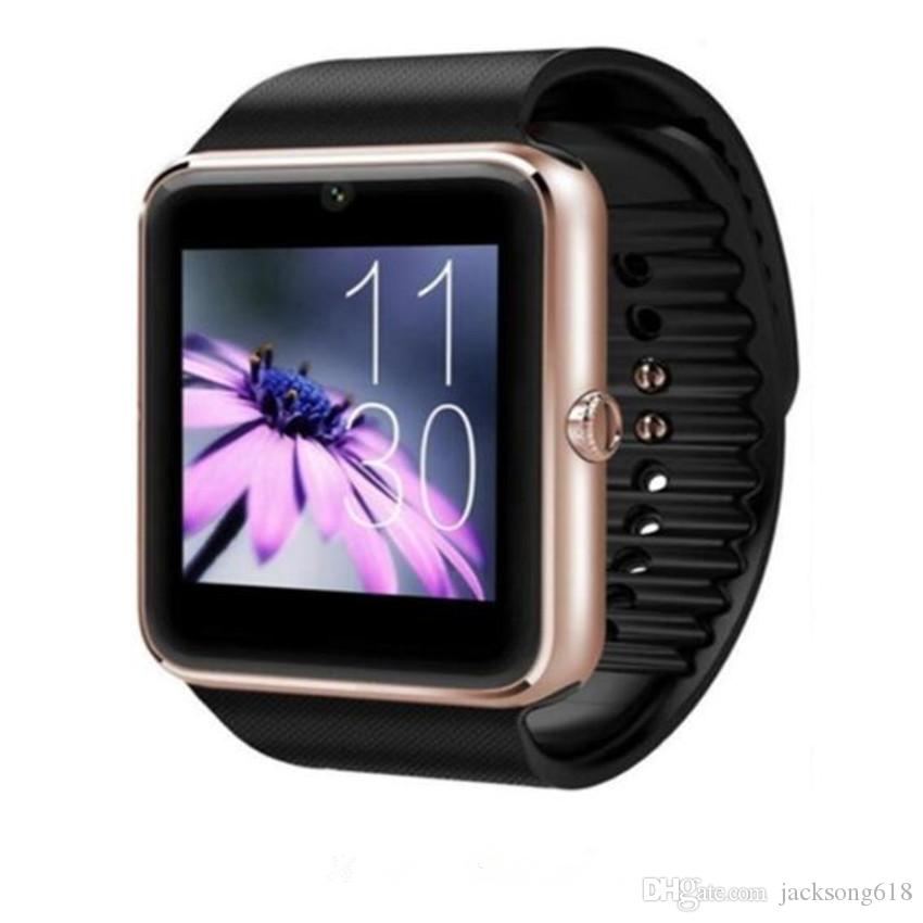 HOT SALE Smart Watch GT08 Clock With Sim Card Slot Push Message Bluetooth Connectivity Android Phone Smartwatch GT08 1pcs-lot