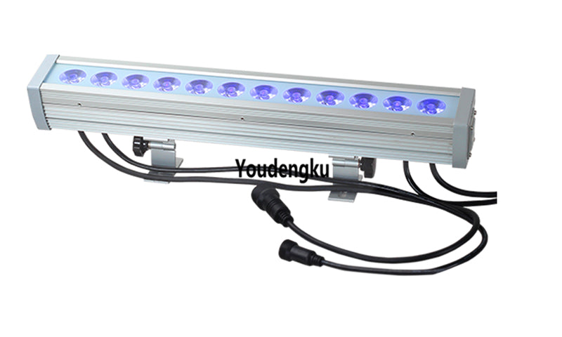 16 pieces Waterproof 12x3w rgb 3in1 36w dmx LED Beam Wall Washer outdoor Tri-color wall wash led light ip65
