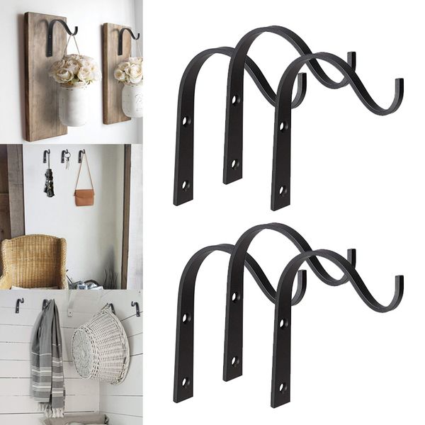 Economical Iron Hanger Wall Hooks for Hanging Lantern Planter Coat Rustic Home Decor ds99