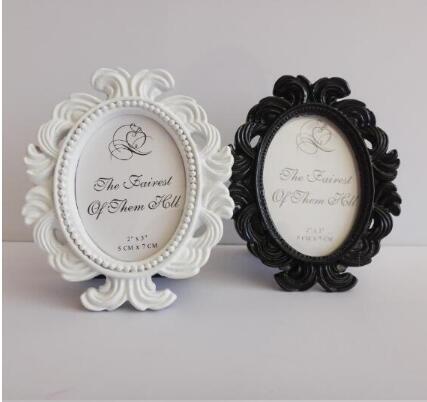 50pcs-Lot+Victorian Style White&Black Baroque Picture-Photo Frame Place Card Holder Wedding&Bridal Shower Favors+FREE SHIPPING