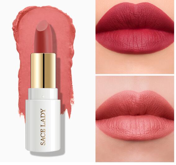 SACE LADY 9 Colors Lips Makeup Waterproof Silky Matte Lipstick Long Lasting Moisture Lipstick Matte Red Lip stick Cosmetic