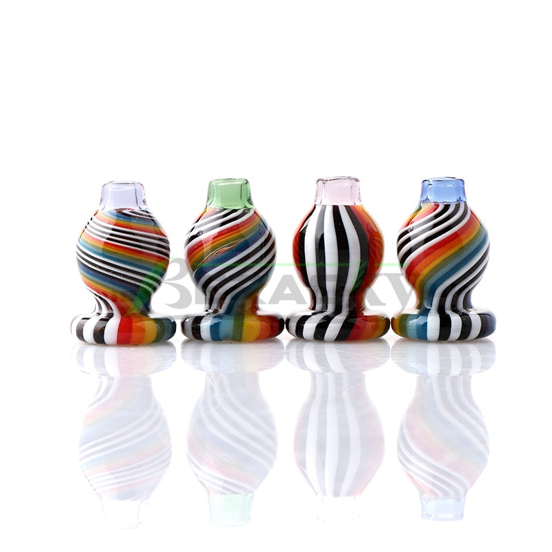 Beracky US Color Heady Smoking Carb Cap Fit Insert 19mmOD Glass Bubble Caps For Quartz Banger Electric Dab Oil Rig