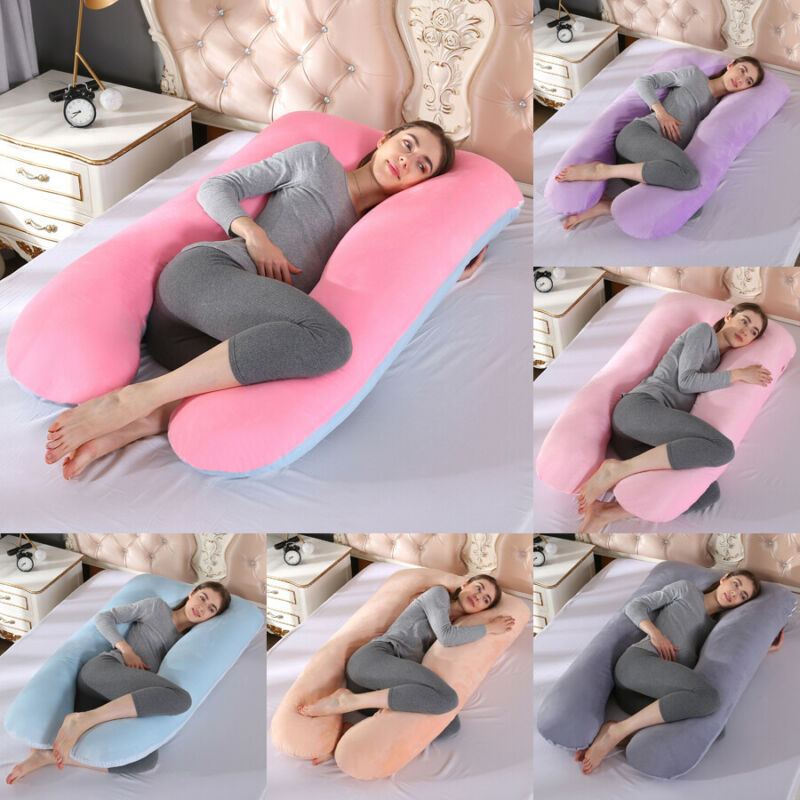 Full Body Pregnancy Pillow Women Nursing Cushion Cotton Pillowcase U ShapeS Maternity Pillows Pregnancy Side Sleepers Bedding