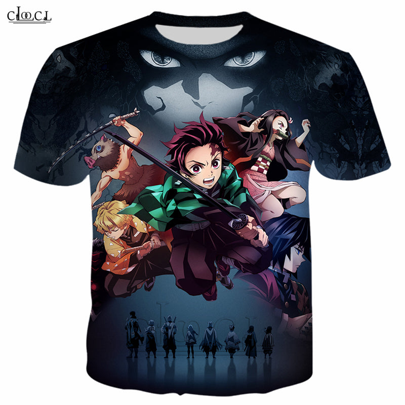 Fashion T Shirt Men - Women Anime Demon Slayer: Kimetsu No Yaiba 3D Printed T Shirts Harajuku Style T-shirt Streetwear Tops