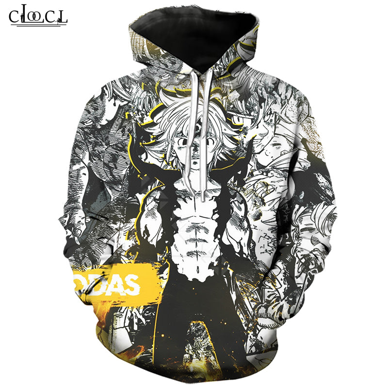 new style anime the seven deadly sins meliodas hoodie men women 3d print streetwear couples harajuku hooded pullovers