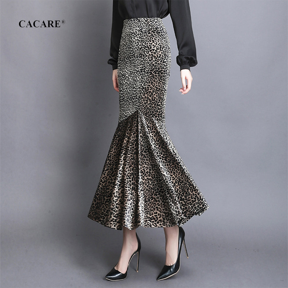 2022 Velvet Long Skirt Women Fashion Trumpet Mermaid Skirt Elegant Ladies Skirts F0208 High Waisted S-2XL