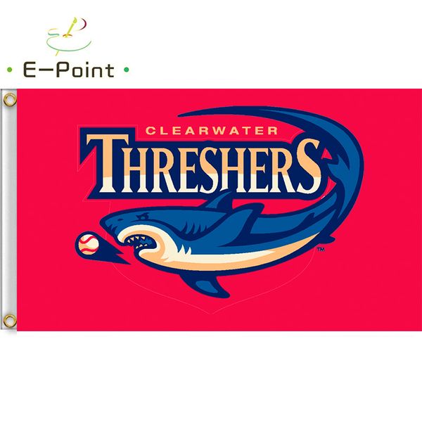 MiLB Clearwater Threshers Flag 3*5ft (90cm*150cm) Polyester Banner decoration flying home & garden Festive gifts