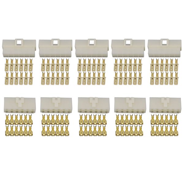 5 Sets All New 12 Pin DJ7121-6.3-11-21 Electrical Wire Connectors Plug Male female Automobile Connector