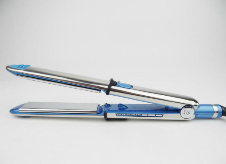 lcd digital 220240v display titanium plates flat iron straightening irons styling tools professional hair straightener