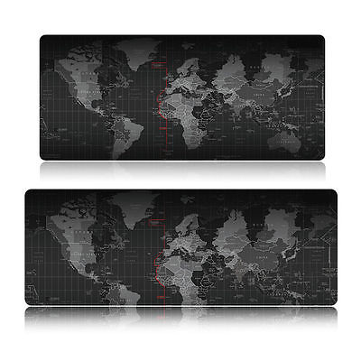 2 Size Anti-Slip World Map Speed Game Mouse Pad Mat Laptop Desk Mat