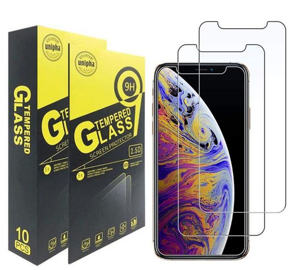 Tempered Glass Screen Protector 2.5D 9H Film For for iPhone Samsung A20 A70 A50 J7 J8 J4 2018 Google Pixel 3 XL