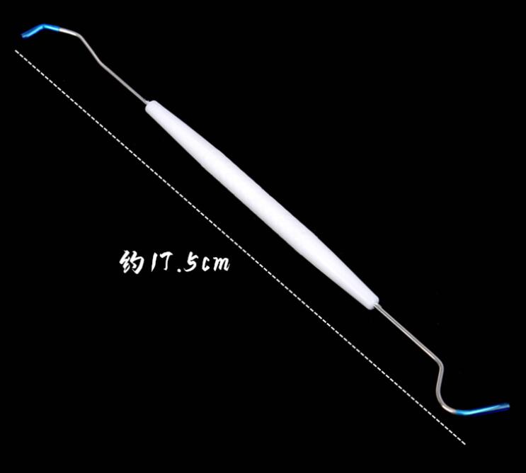 20pc-lot Dedicated crochet cleaning tool for plastic jewellery double head crochet pick needle Jewelry Findings Components Pins D042