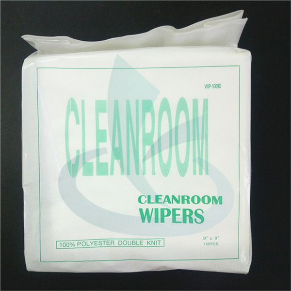 9x9&#039;&#039; cleanroom wiper for Epson DX4 DX5 DX10 Xaar 382 128 printhead -PCB board cleaning cloth 100% polyester double knit 150pcs-pa