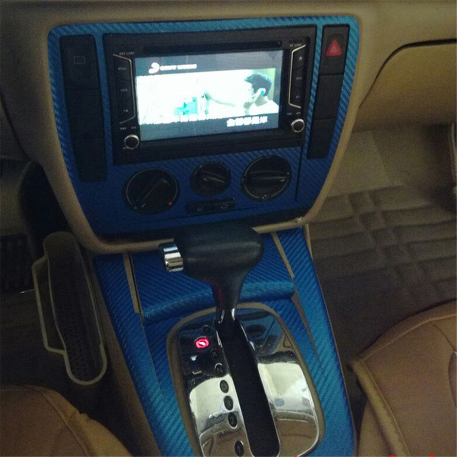 For Volkswagen VW Passat B5 Interior Central Control Panel Door Handle 3D-5D Carbon Fiber Stickers Decals Car styling Accessorie