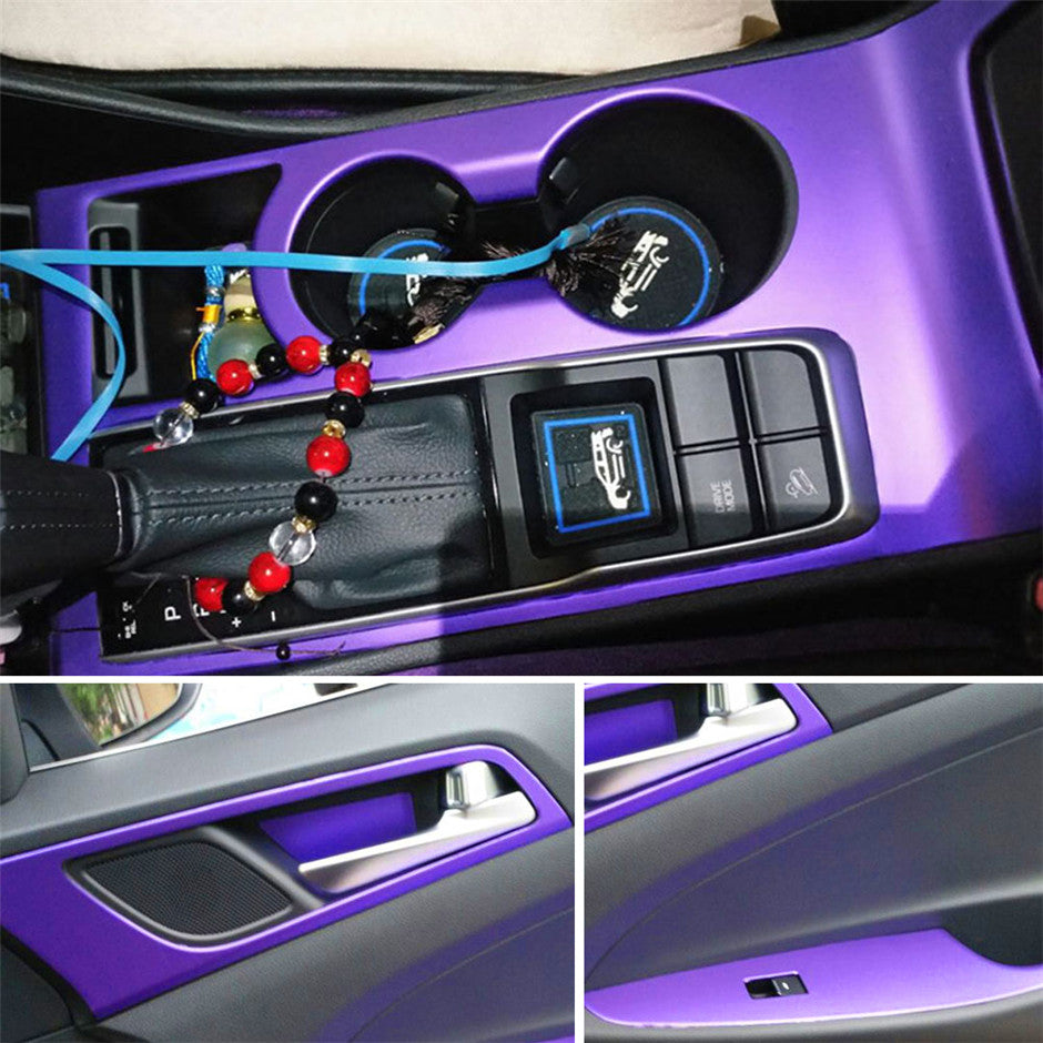 For Hyundai Tucson 2015-2018 Interior Central Control Panel Door Handle 5D Carbon Fiber Stickers Decals Car styling Accessorie