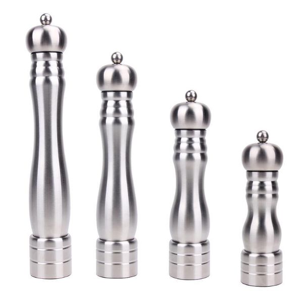Adjustable Manual Pepper Mill Stainless Steel Salt and Pepper Grinder Seasoning Spice Mill Kitchen Accessories Kitchen Tools