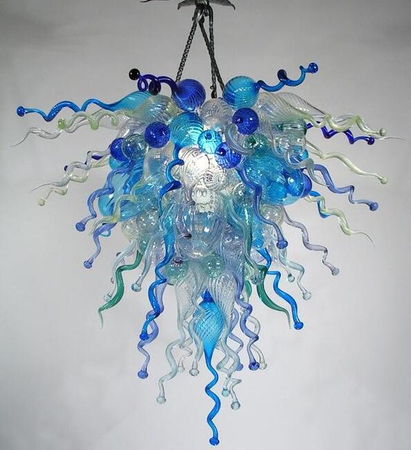 Lamps Luxurious Colorful Chandeliers Home Decoration Ceiling Lamp with LED Bulbs Hand Blown Murano Glass Pendant Chandelier Light