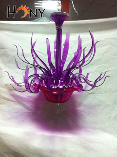 Free Shipping AC Led Bulbs 110v-240v Mini Chandelier Modern Vintage Glass Leaf Contemporary Pendant Light Fixtures