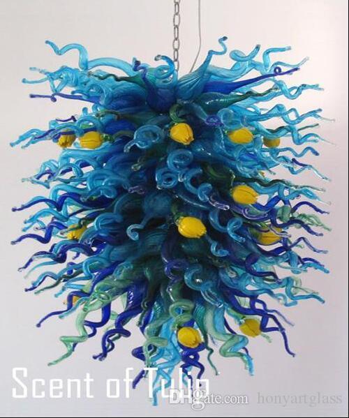 Free Shipping AC Led Bulbs 110v-240v Romantic Bedroom Light Home Chandelier Handmade Glass Lamp On Sale