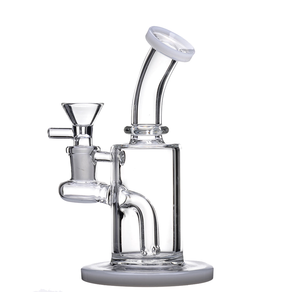 6 Inches Glass Bong With Glass Bowl Mini Color Glass Dab Rig Oil Pipes Perc Heady Smoking Bubbler Quartz Banger