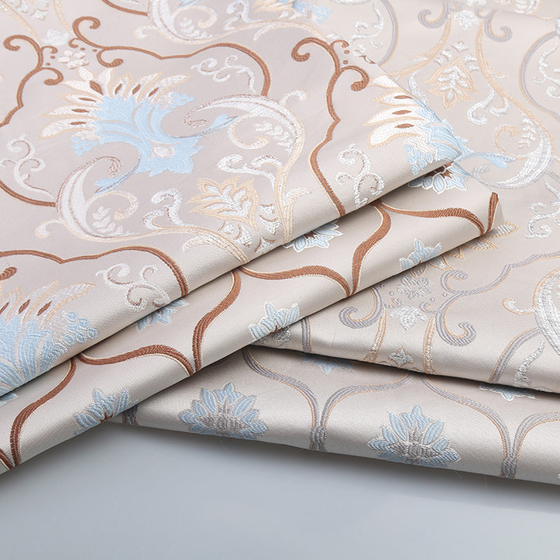 Wide 58&quot; Silk-like Jacquard Damask Chenille Upholstery Sofa Fabric Cushion Pillow Chairs Table Cover Material By the Metre