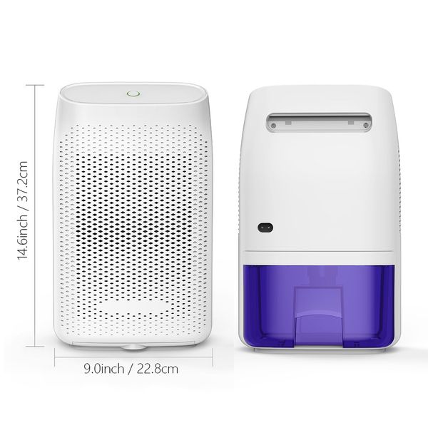 Household Mini Dehumidifier Small Portable Wardrobe Kitchen Intelligent Dehumidifier Movable Water Tank Air Humidifier Air Freshener
