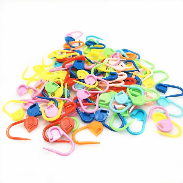 1000pc Mix Color Plastic Knitting Tools Locking Stitch Markers Crochet Latch Knitting Tools Needle Clip Hook