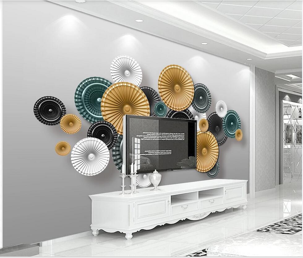 3d wallpaper custom photo 3d tieli geometric design modern simple TV background wall household wall art canvas pictures