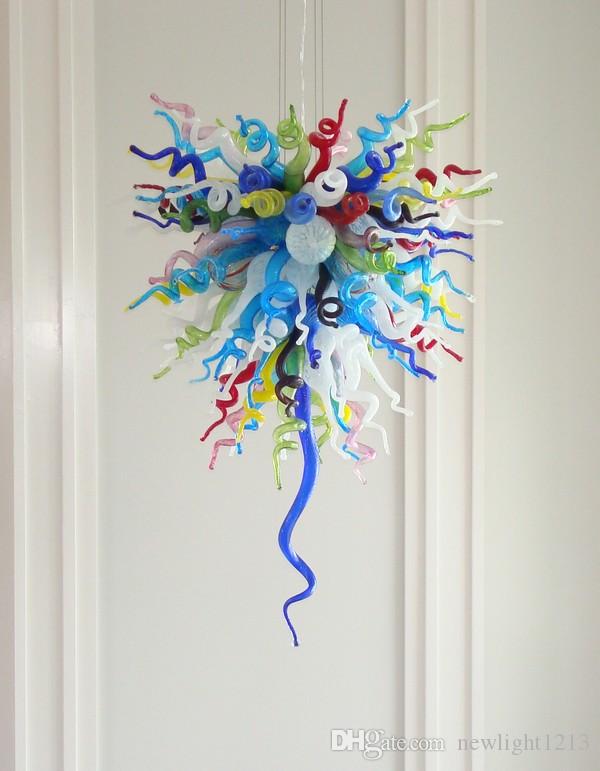 Colorful 110v-240v LED Chandelier Bulbs Blown Glass Dining Room Lighting Quality Chandeliers for Sale