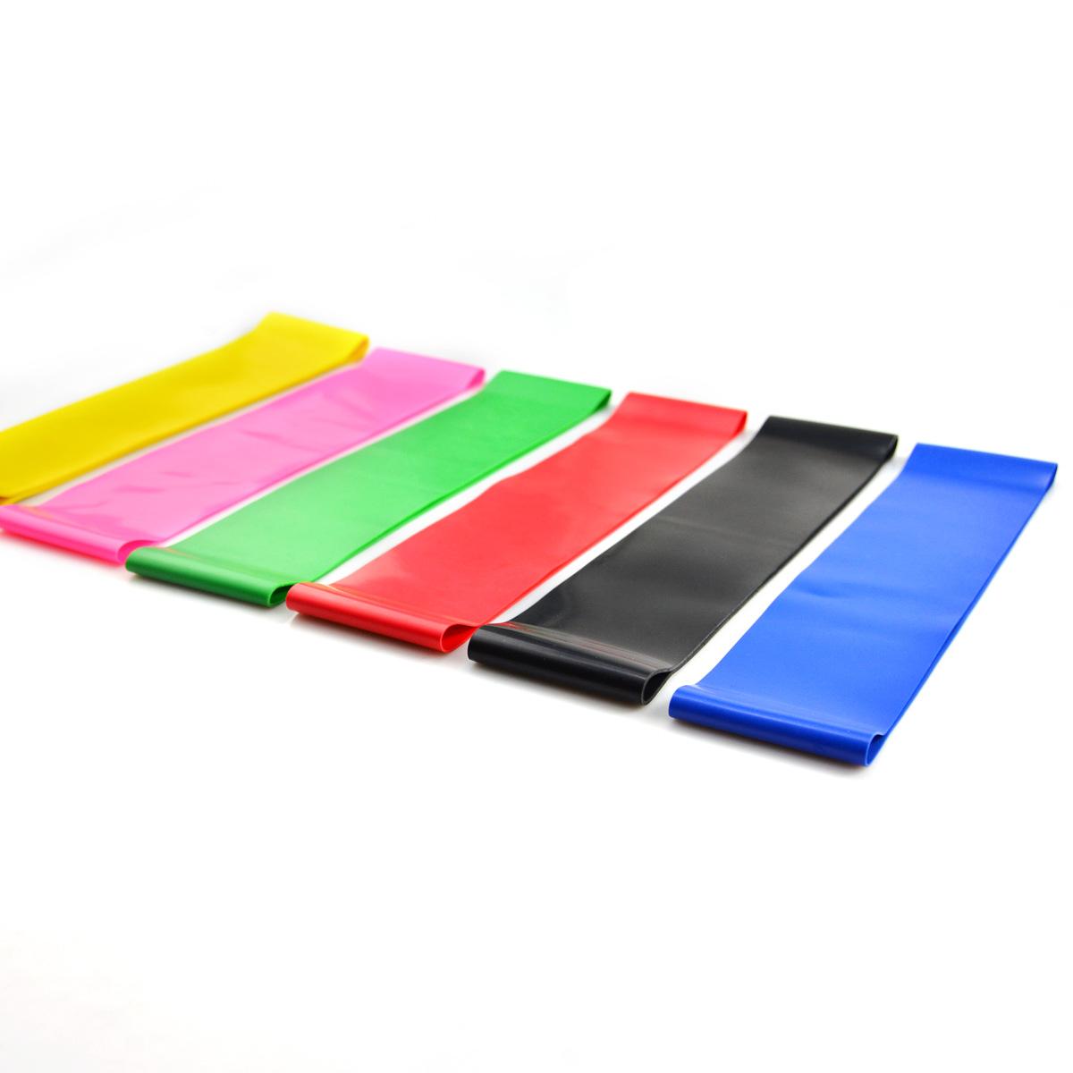 600*50*0.35MM Elastic Tensile Belt 4 Rubber Ring resistance bands workout with Yoga Fitness Muscle Fitness Equipment Expander