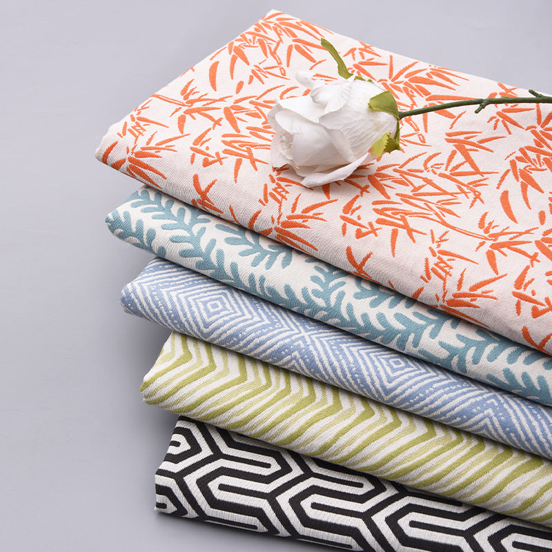 Dustproof Printing Sofa Materials Thick Cotton Linen Cloth Window Curtains Pillow Tablecloth Canvas Jacquard Fabric