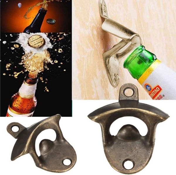 Wall Mounted Bottle Opener Stainless steel Wall opener Beer bottle opener Use screws fix on the wall Free shipping SN267