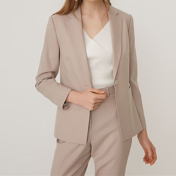 Women&#039;s pants suit two-piece fashion elegant temperament khaki suit pants suit women&#039;s business office formal Leisure Custom size