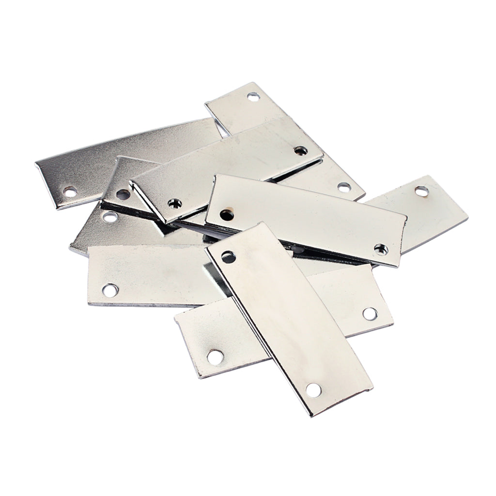 10 Pieces Iron Electric Guitar Dual Rail Pickup Plates Base Musical Instrument Parts