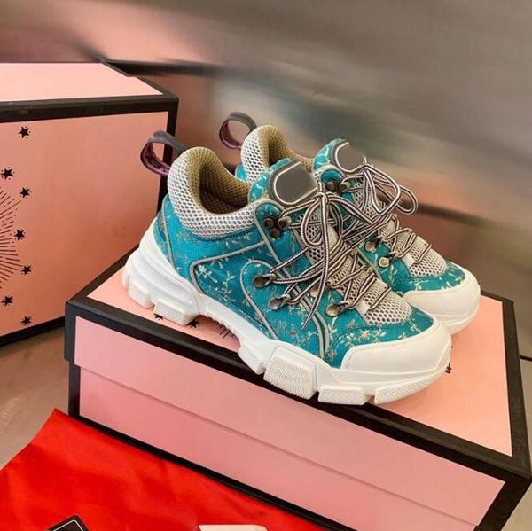 Designer shoes Flashtrek sneaker with removable crystals oversize design outdoor hiking sneaker boots men shoes leather sneakers platform 35