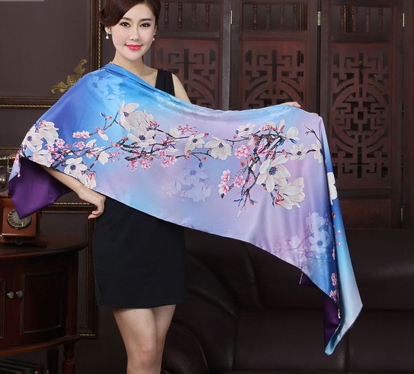 Fashion Shawls Winter Double Silk 175*50cm New Faces ply Green Wraps go 2 Neck Scarutumn Buttons Female Scarves scarf designers