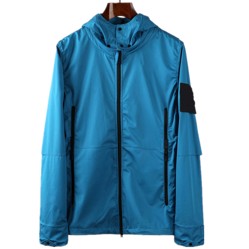 Men&#039;s Jackets 2021SS New spring and autumn hooded detachable hat Vintage breathable loose jacket fashion brand Men Outerwear Coats