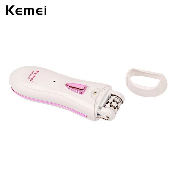 kemei 290R 110-240V Rechargeable Lady Epilator shaver Hair Removal Tool Facial Body Armpit Underarm Depilatory Depilation Bikini MwshB