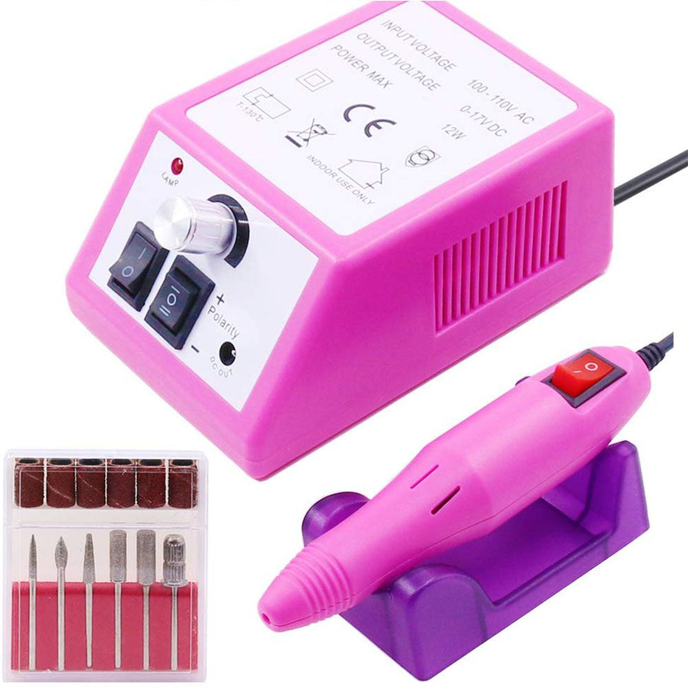 35W Nail Drill Kit 20000RMP Electric Low Noise High Quality Acrylic Electric Remove UV Gel Polishing Machine