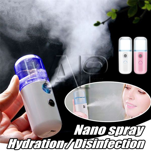 Humidifiers Mini Nano Facial Sprayer USB Nebulizer Face Steamer Humidifier Hydrating Anti-aging Wrinkle Women Beauty Skin Care Tools S241130
