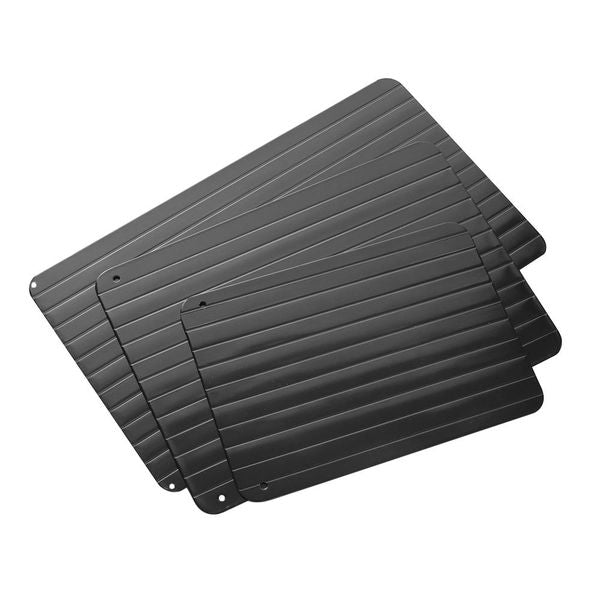 New Magic Metal Plate Defrosting Tray Safe Fast Thawing Frozen Meat Defrost Kitchen Tool Size S-L