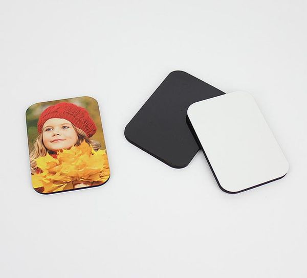 7*5*0.4cm MDF Wood Fridge Magnets Sublimation Blanks Stickers Customized Wooden Refrigerator Magnet SN4454