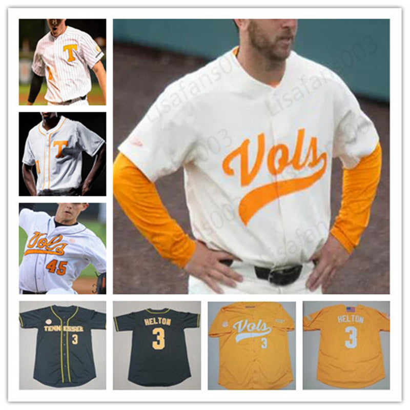 College baseball jersey 42 Reed Fell 2 Alex Sosnowski 19 Matt Duffy NCAA Tennessee Volunteers stitched Jerseys Mens youth