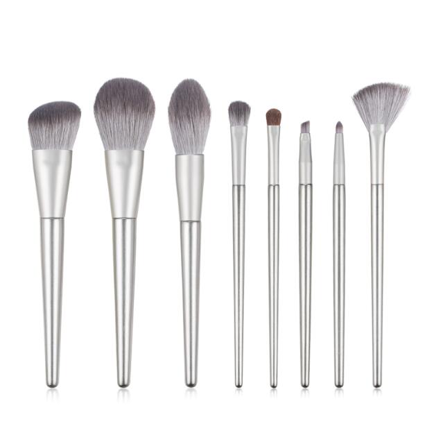 8Pcs Makeup brushes set for Eye shadow loose powder foundation cosmetics soft horse hair wood handle brush makeup accessories drop shipping
