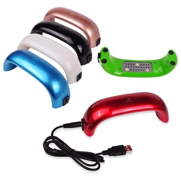 Mini USB 9W 3 LED UV Nail Dryer Curing Lamp Machine Gel Nail Polish Powerful UV Lamp Light Nail Polish Fast Dry ask