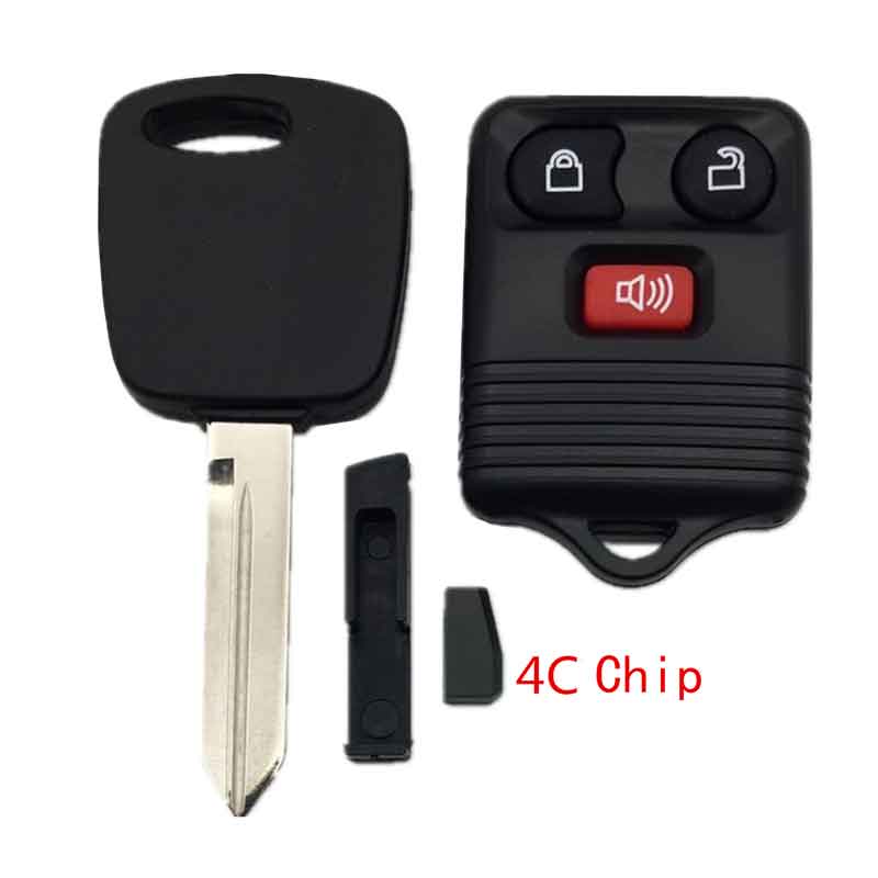 2PCS 3Button 4C Chip Remote Key For Ford Mondeo 315-433MHZ Original Key
